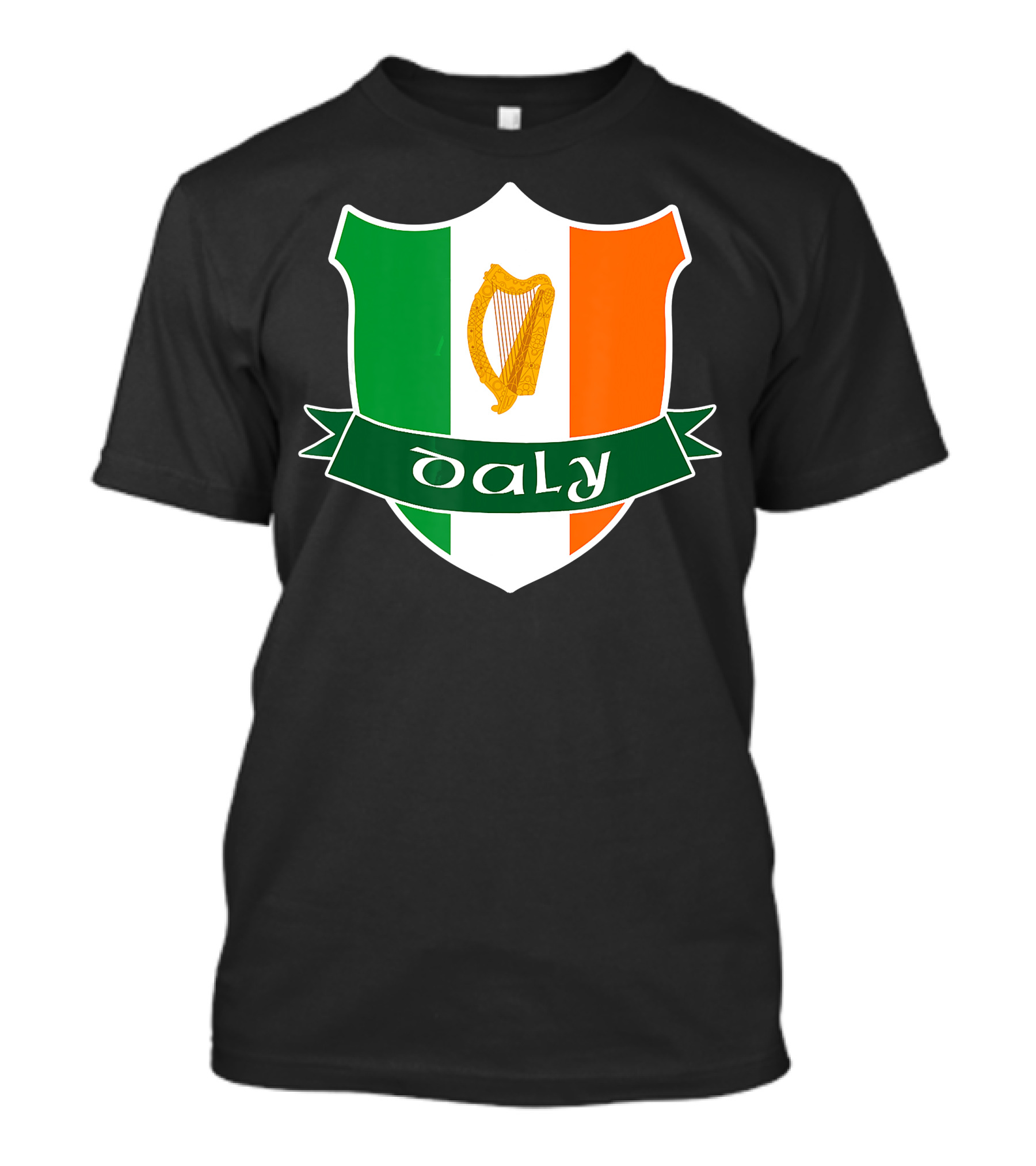 Daly Family Irish Harp Ireland Flag Crest T-Shirt