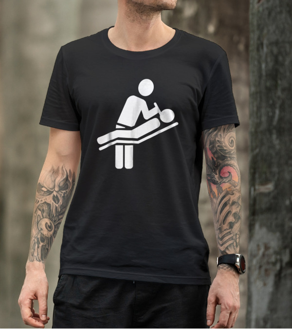 Dentist With Patient Stick Figure T-Shirt