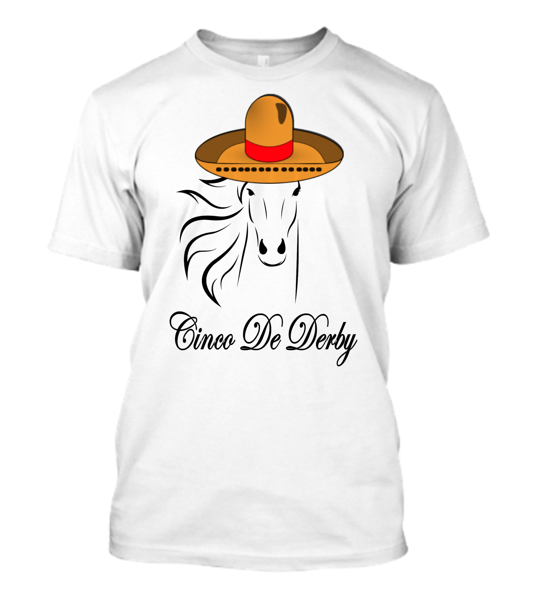 Cinco De Derby Party Sombre Horse Racing T-Shirt