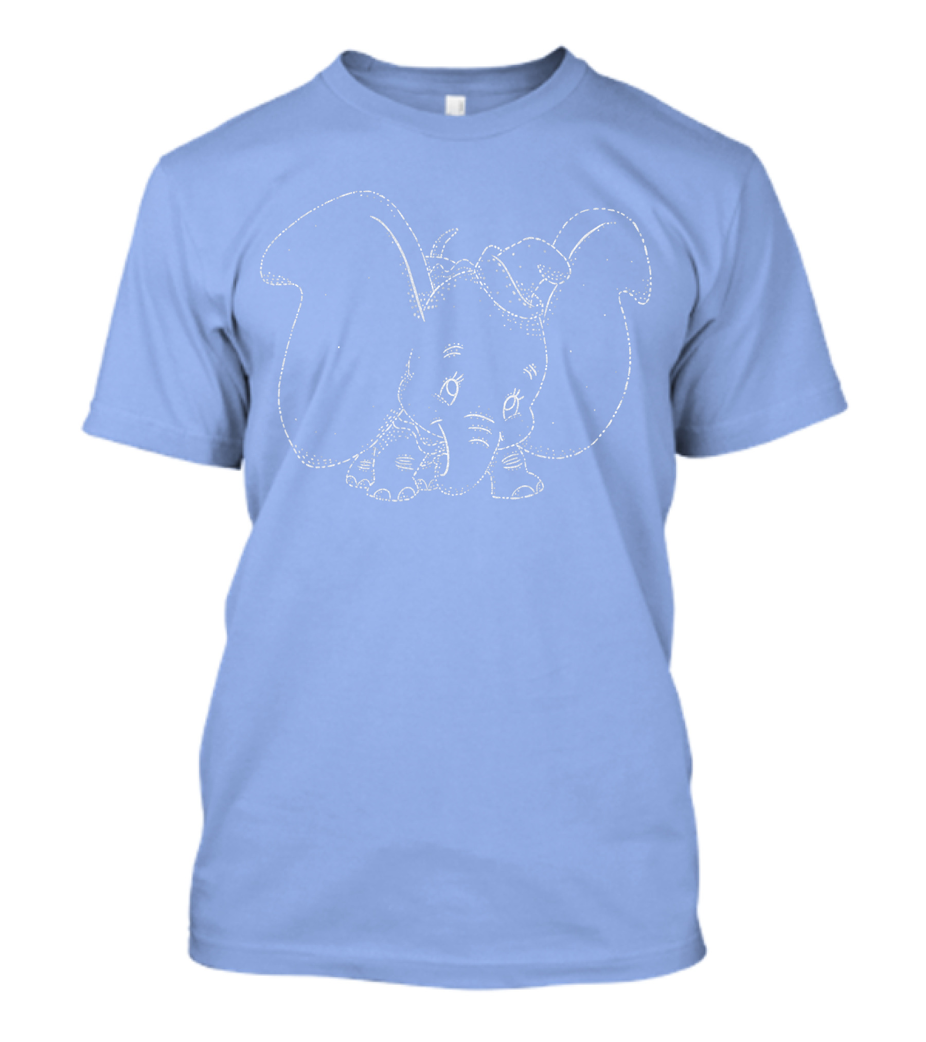 Disney Dumbo Classic Cute Elephant Sketch T-Shirt