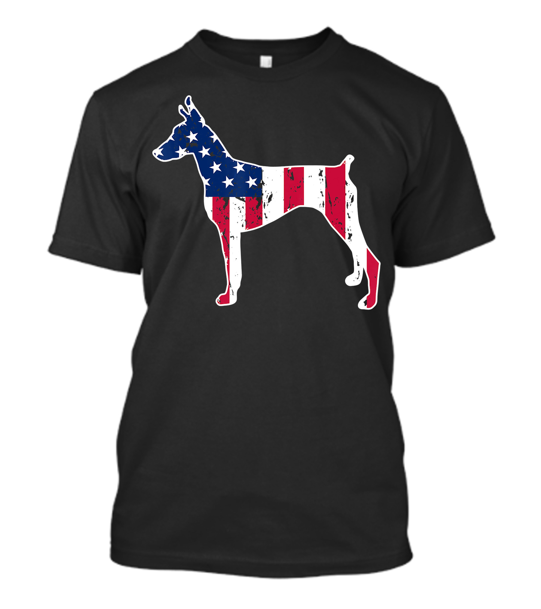 Doberman American Flag Dog Lovers 4th Of July T-Shirt