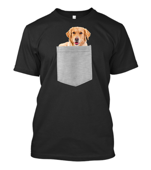 Golden Retriever Dog In Your Pocket T-Shirt