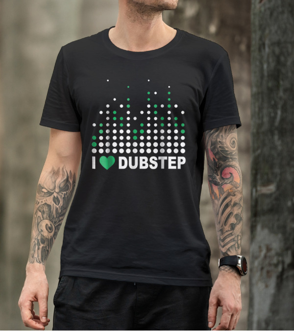 I Heart Dubstep Electronic Music Graphic Equalizer T-Shirt