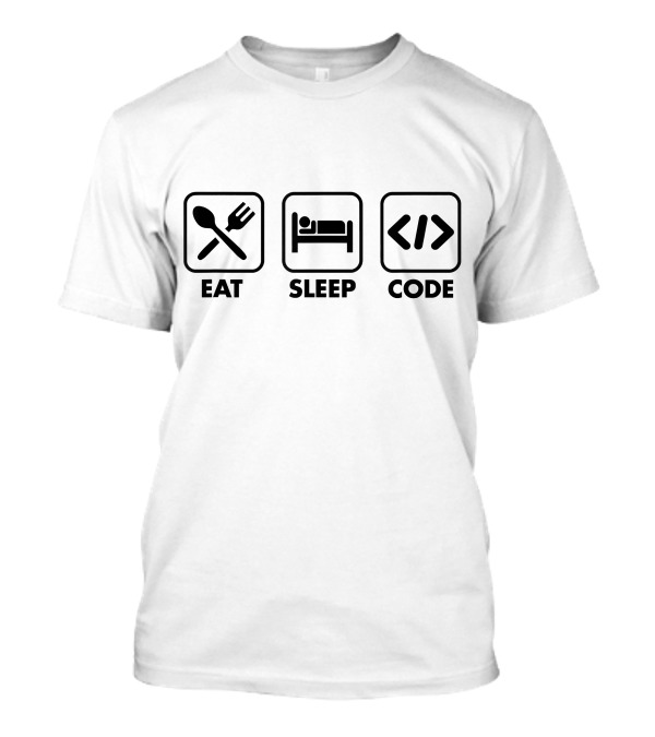 Eat Sleep Code Computer Science IT Support T-Shirt
