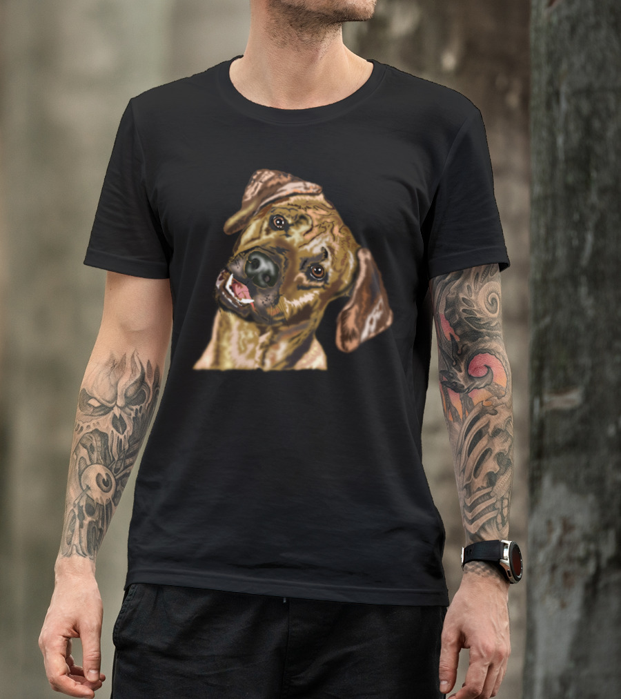 Astonished Dog What ? Playful Head Tilt Pose Dog Expression T-Shirt