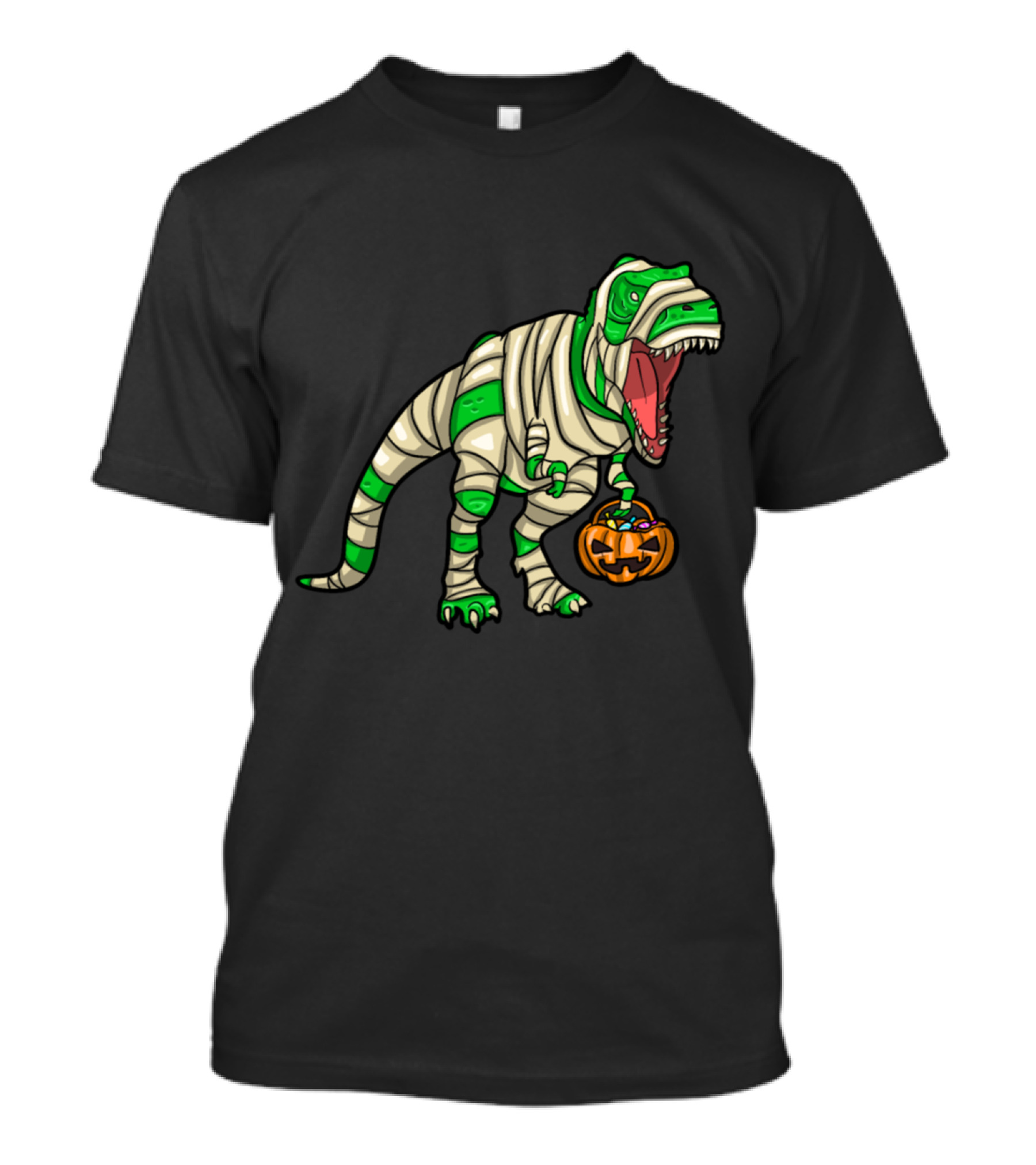 Dinosaurs Pumpkin Mummy T-Rex Halloween Dino T-Shirt