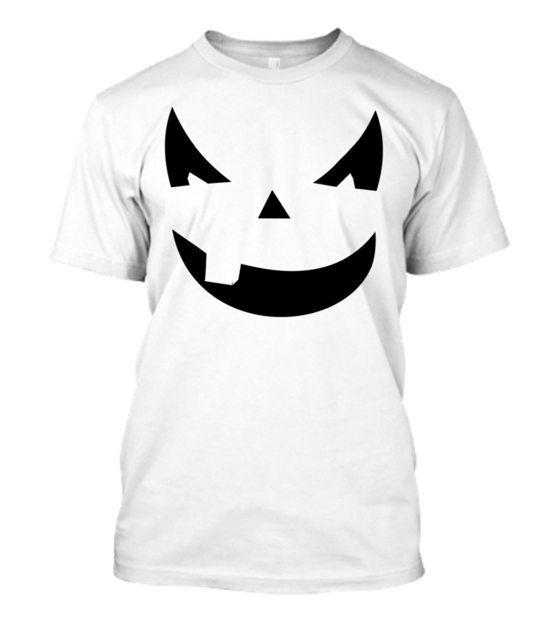 Evil Grinning Halloween Pumpkin Face October Holiday T-Shirt