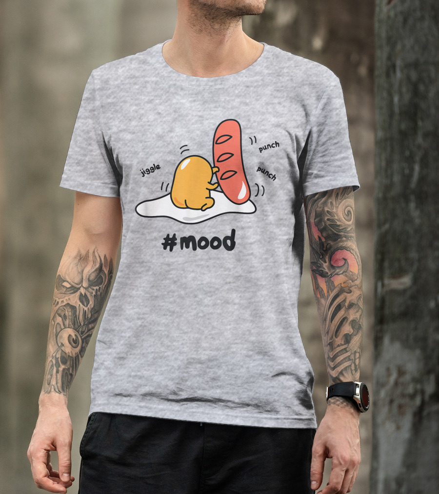 Gudetama Jiggle Punch Punch Hot Dog #Mood T-Shirt