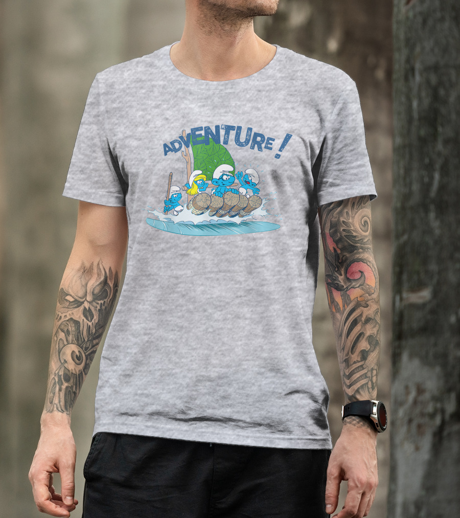 The Smurfs Adventure Rafting With Adventure T-Shirt