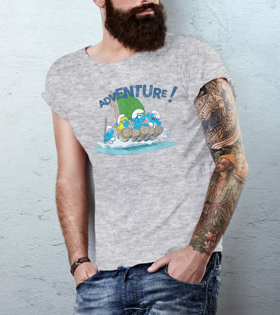 The Smurfs Adventure Rafting With Adventure T-Shirt