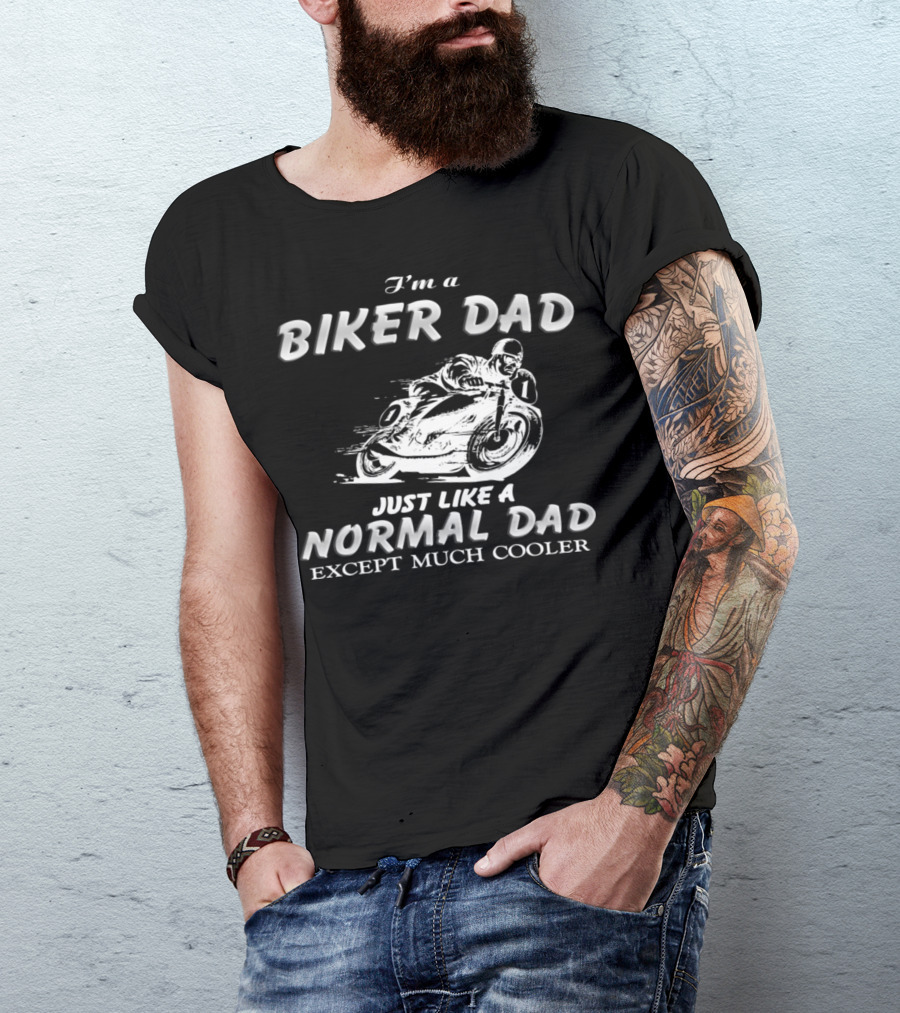 27.Biker Dad 1876 Normal Dad T-Shirt
