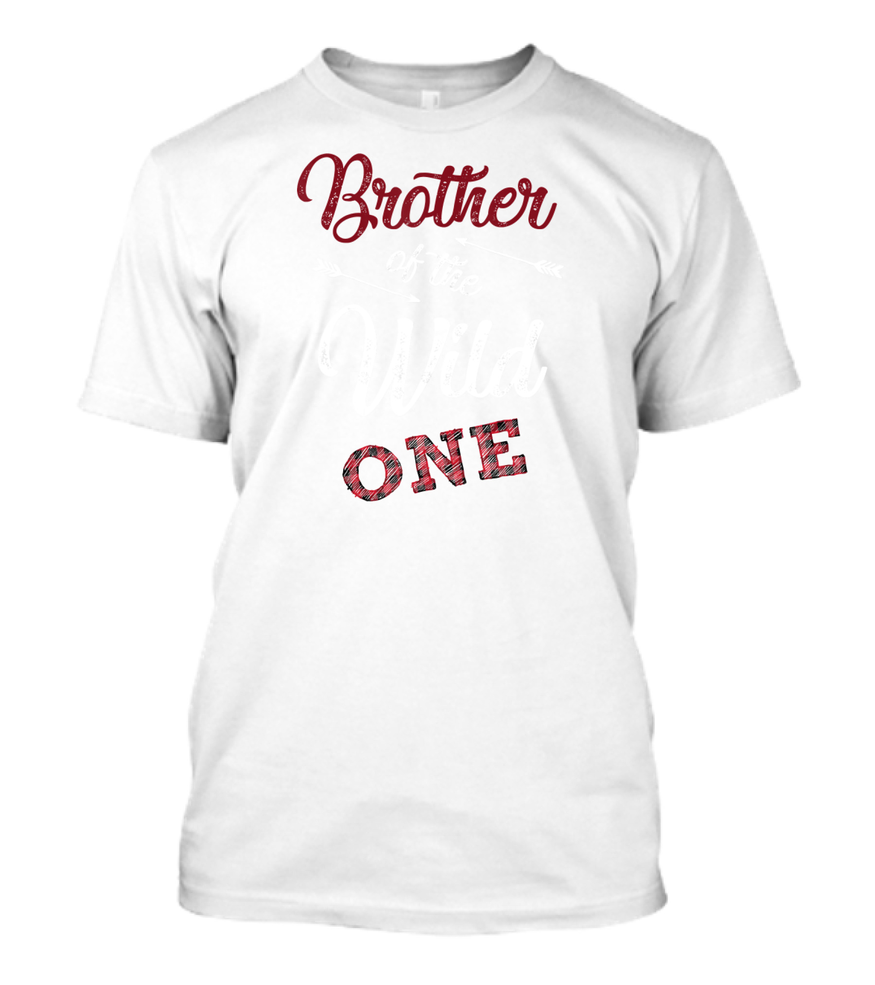 Brother Of The Wild One Plaid Arrow T-Shirt