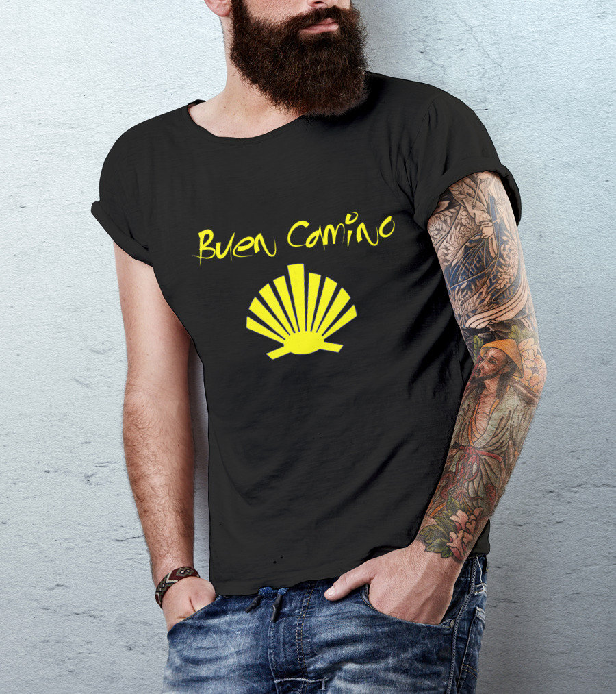Buen Camino Santiago De Compostela Pilgrimage Shell T-Shirt