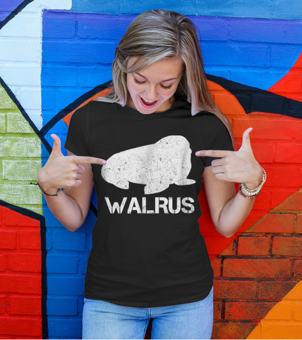 Humorous Walrus Large Marine Mammal T-Shirt
