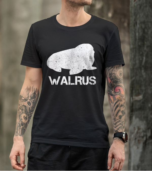 Humorous Walrus Large Marine Mammal T-Shirt
