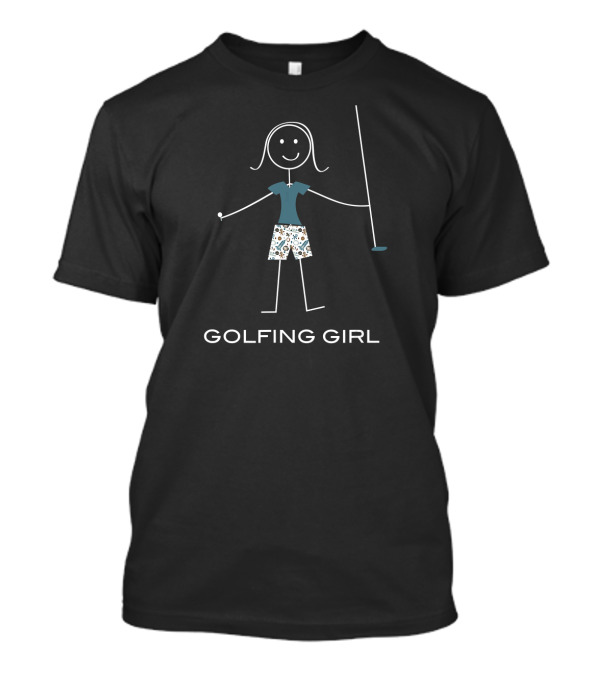 Golfing Girl Funny Womens Golfing T-Shirt