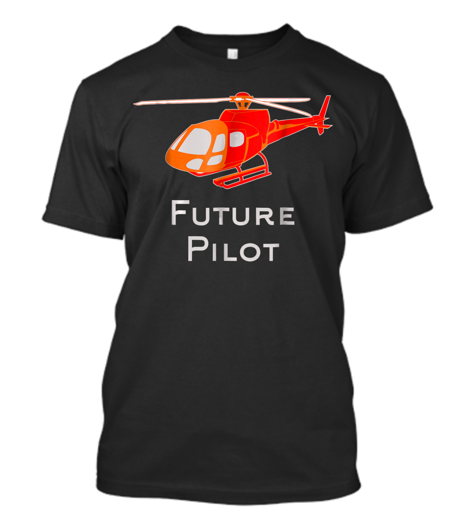 Future Pilot Red Helicopter T-Shirt