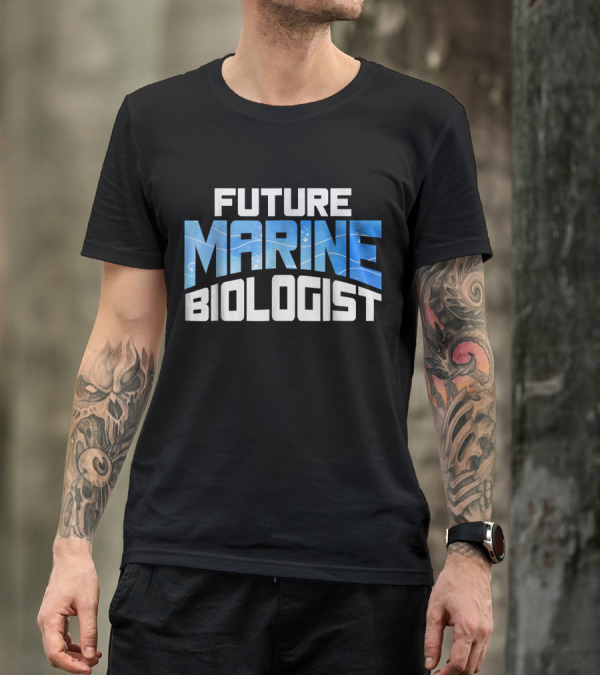 Future Marine Biologist Enthusiast Ocean Blue Burst T-Shirt