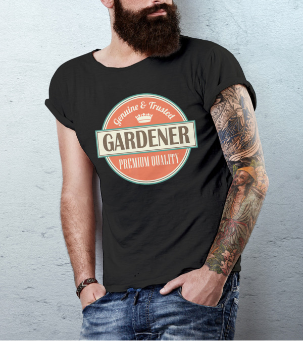 Genuine And Trusted Gardener Vintage Gardening T-Shirt