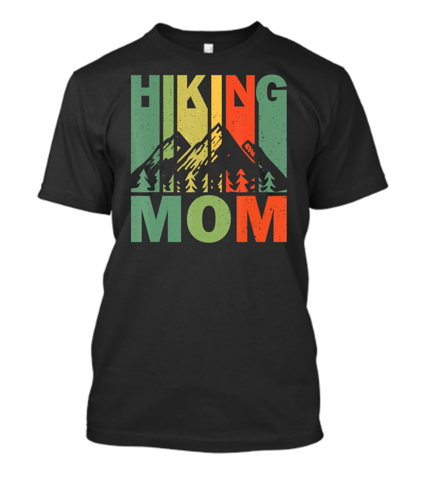 Hiking Mom Mountains Trees Vintage T-Shirt