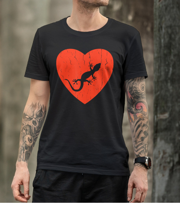 I Love Leopard Geckos Heart T-Shirt