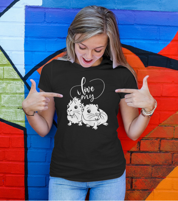 I Love My Guinea Pig Pair T-Shirt