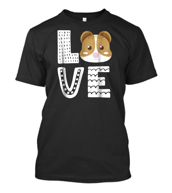L O V Guinea Pig Face I Love My Guinea Pig Guinea Pig Love T-Shirt