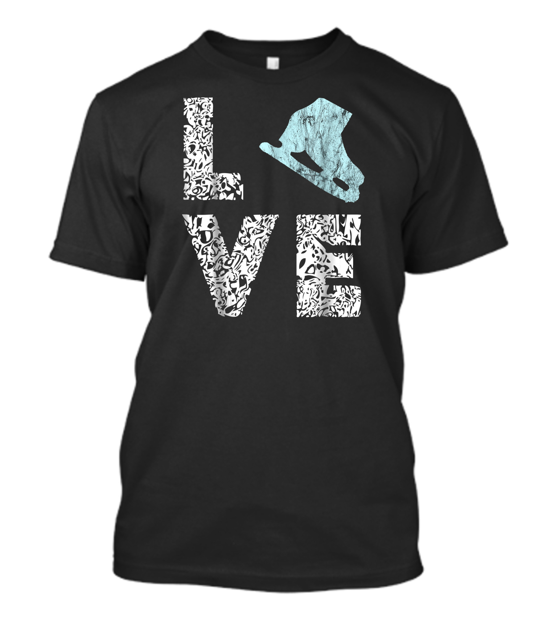 Love Ice Skating Shoes Figure Skating Ice Skater T-Shirt