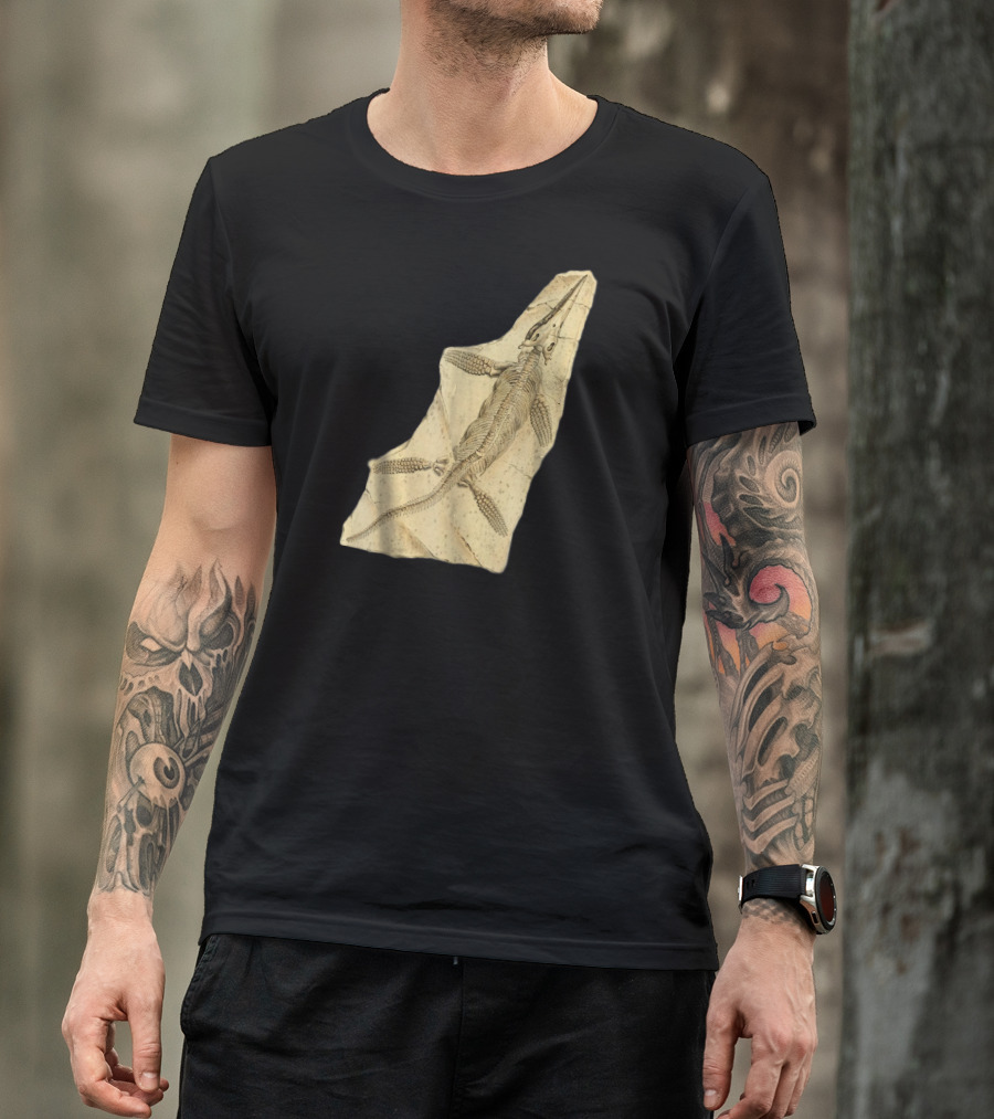 Ichthyosaur Fossil Marine Reptile Skeleton Paleontology T-Shirt