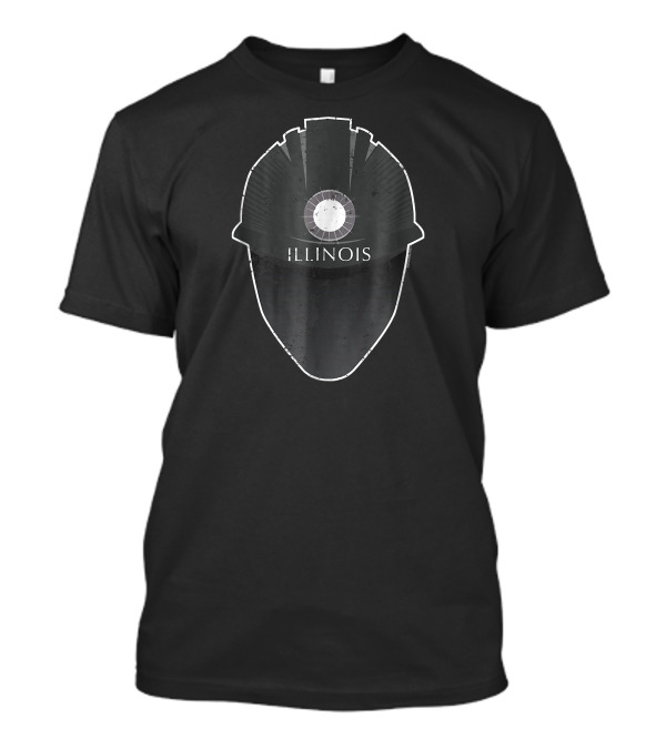 Illinois Underground Mining Hard Hat Helmet T-Shirt