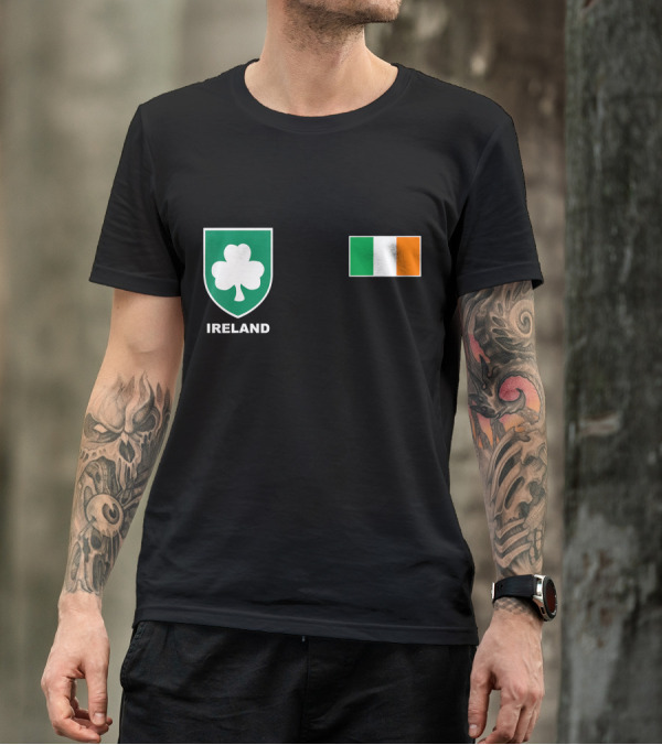 Ireland Irish Football Soccer Jersey Shamrock Flag T-Shirt