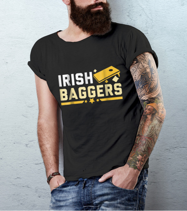 Irish Baggers Cornhole Fun Unique T-Shirt