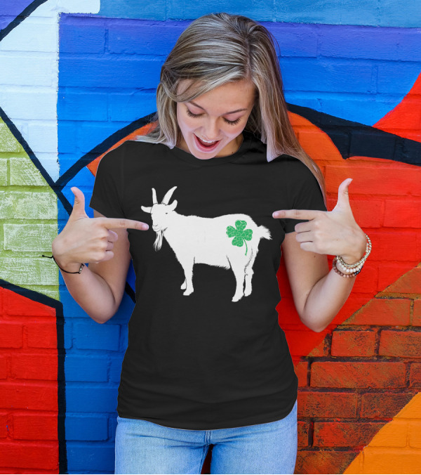 Irish Goat Clover St Patricks Day Luck T-Shirt