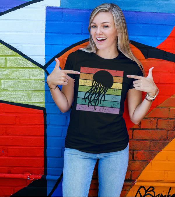 Rainbow Jellyfish Marine Biology T-Shirt