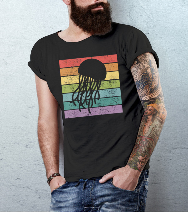 Rainbow Jellyfish Marine Biology T-Shirt