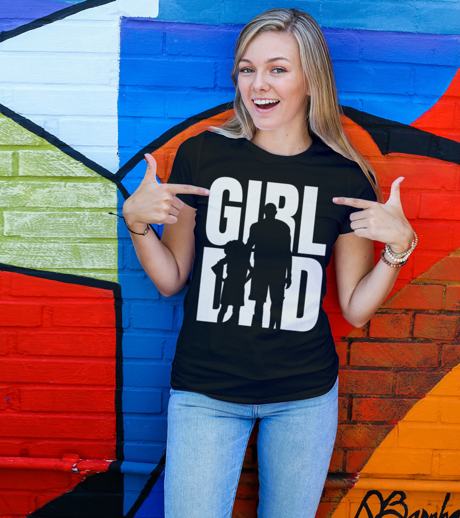 GirlDad Proud Father Of Daughters T-Shirt