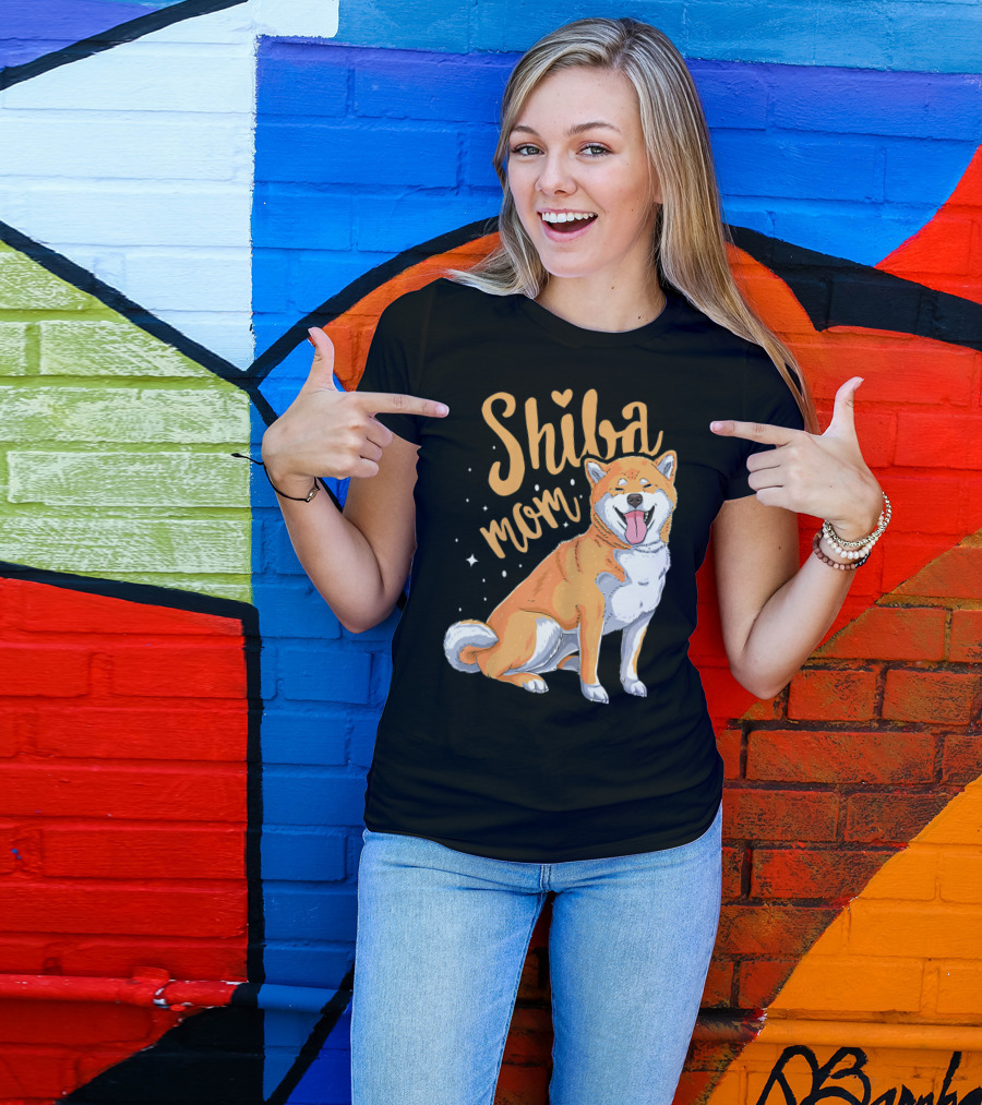 Shiba Inu Mom Funny Dog Lover For Shiba Inu Owner T-Shirt