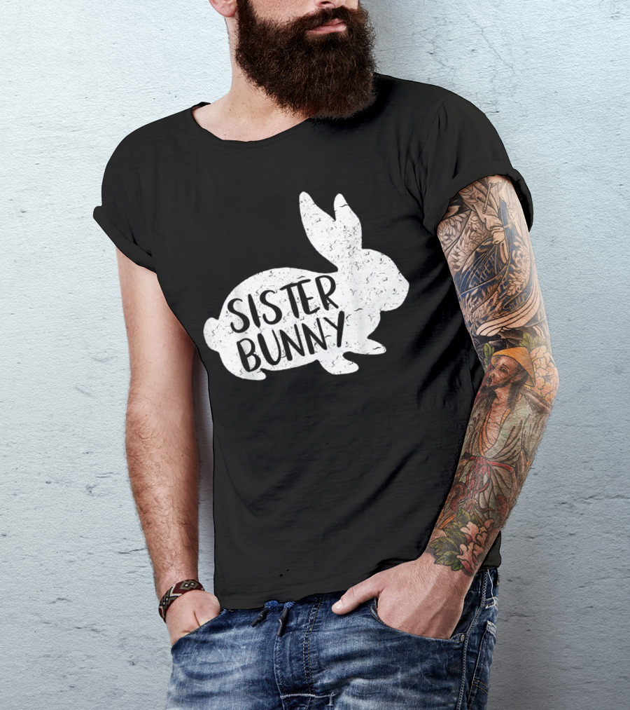 Sister Bunny Cute Matching Family Easter Rabbit T-Shirt