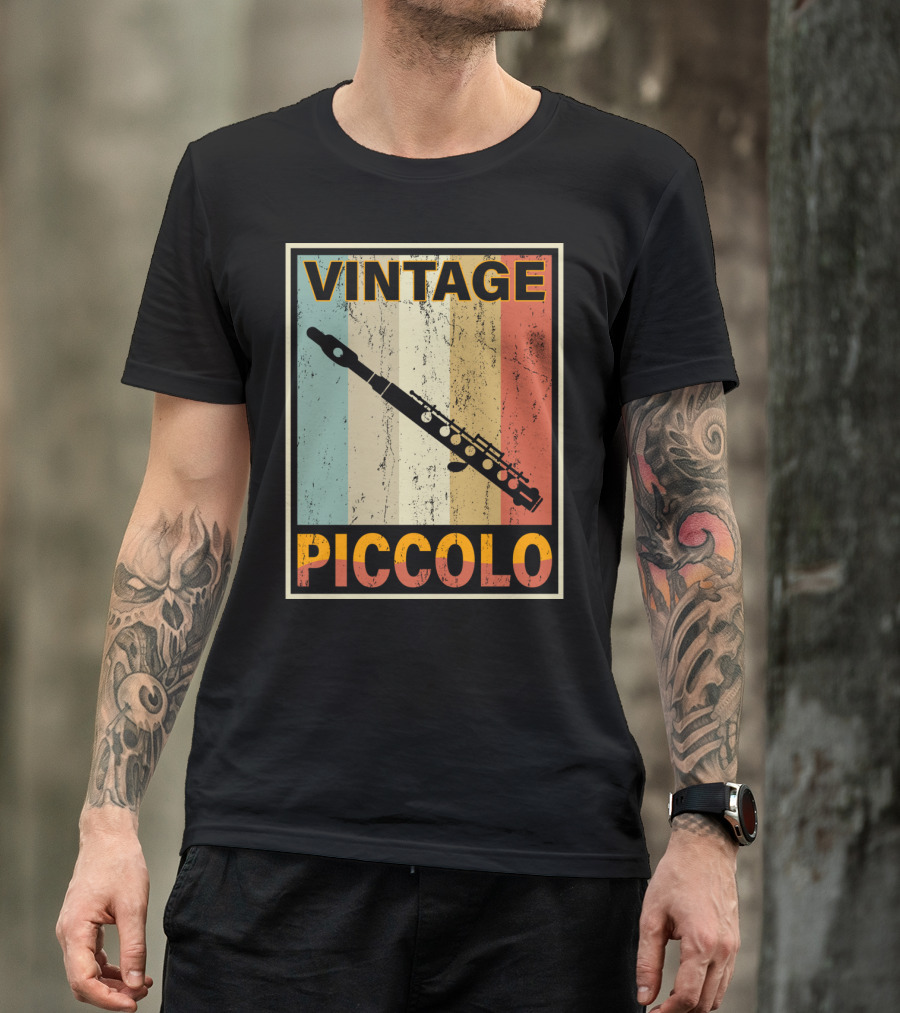 Vintage Piccolo Retro Stripes T-Shirt