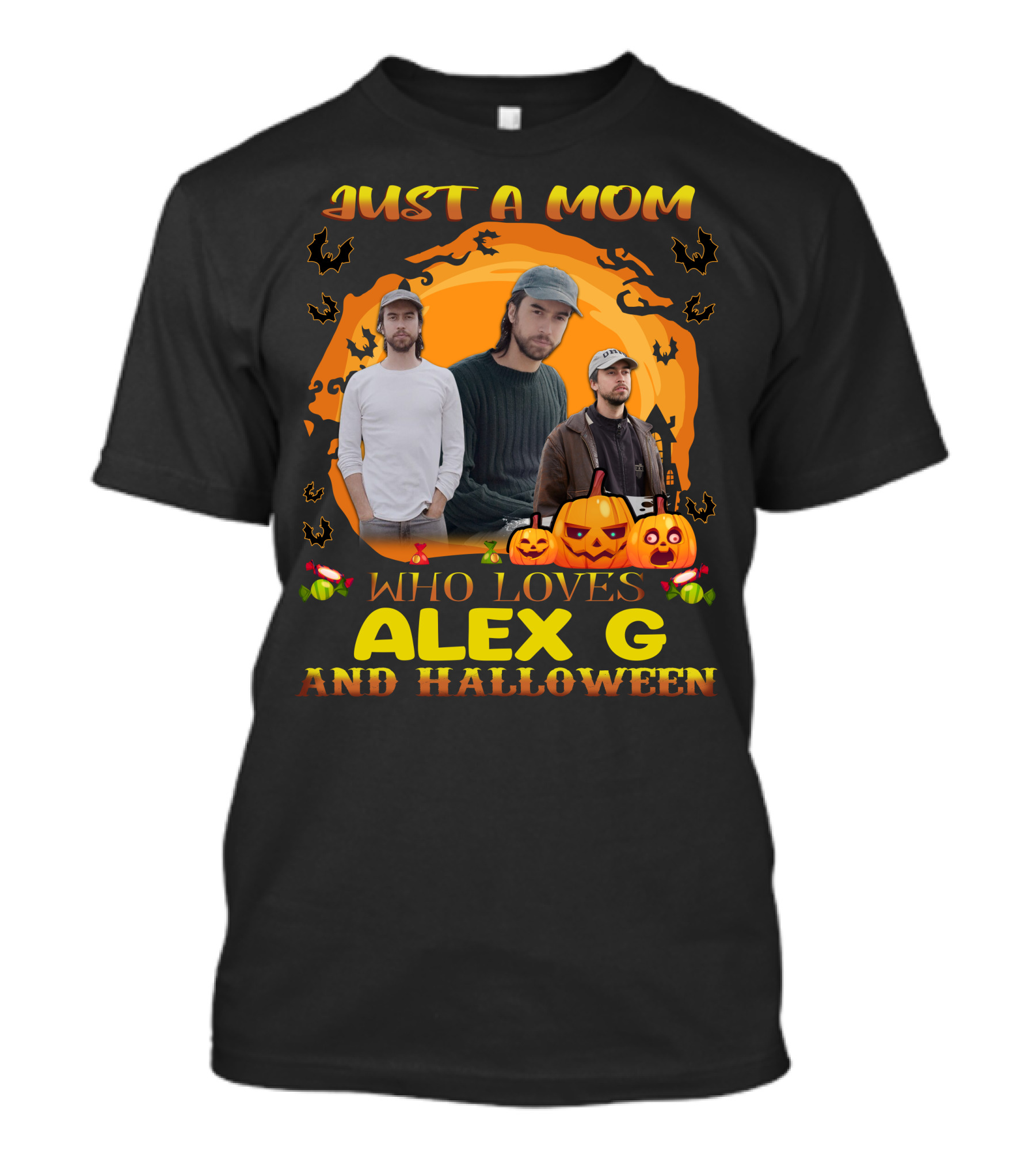 Just A Mom Who Loves Alex G And Halloween T-Shirt