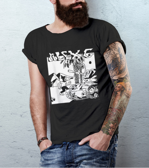 Sandy Alex G Cartoon Tank Forest Scene T-Shirt