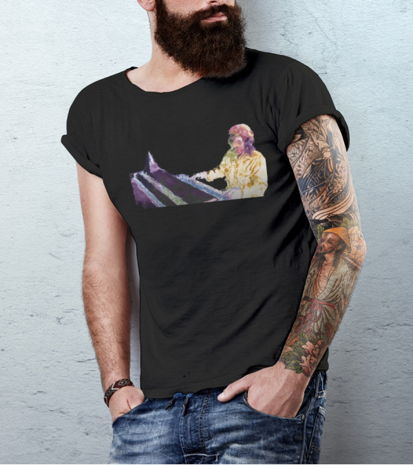Get High Psychedelic Piano Player T-Shirt