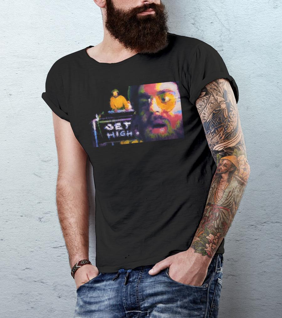 Get High Colorful Portrait And DJ Booth T-Shirt