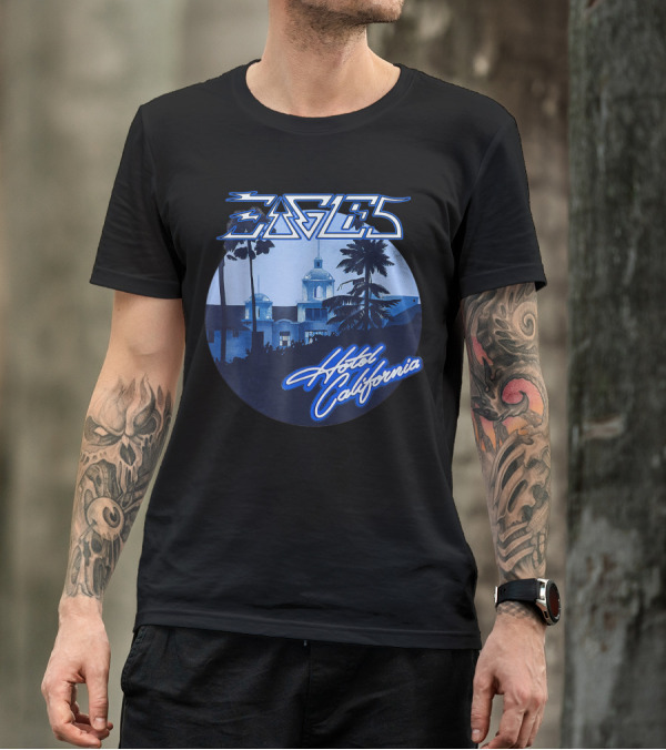Eagles Hotel California Retro Vintage Band Music T-Shirt