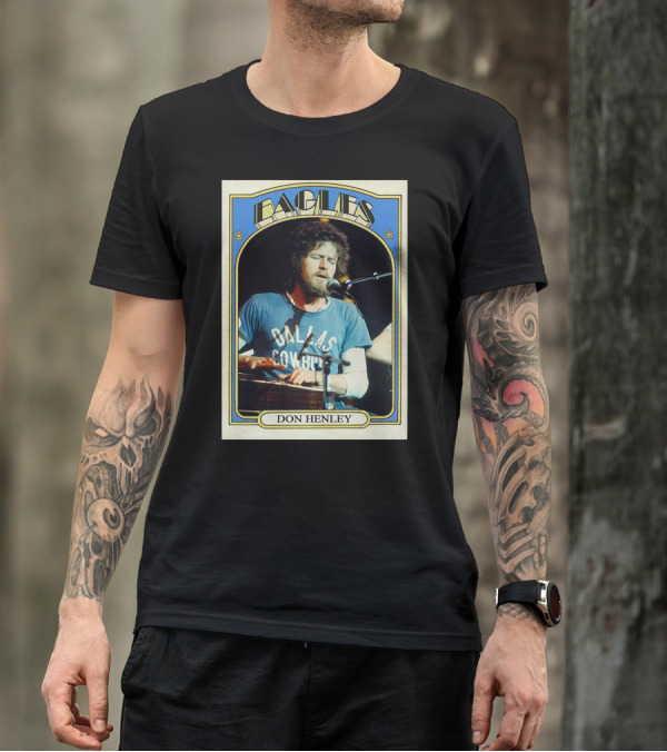 Eagles Don Henley Vintage Dallas Cowboys Card T-Shirt
