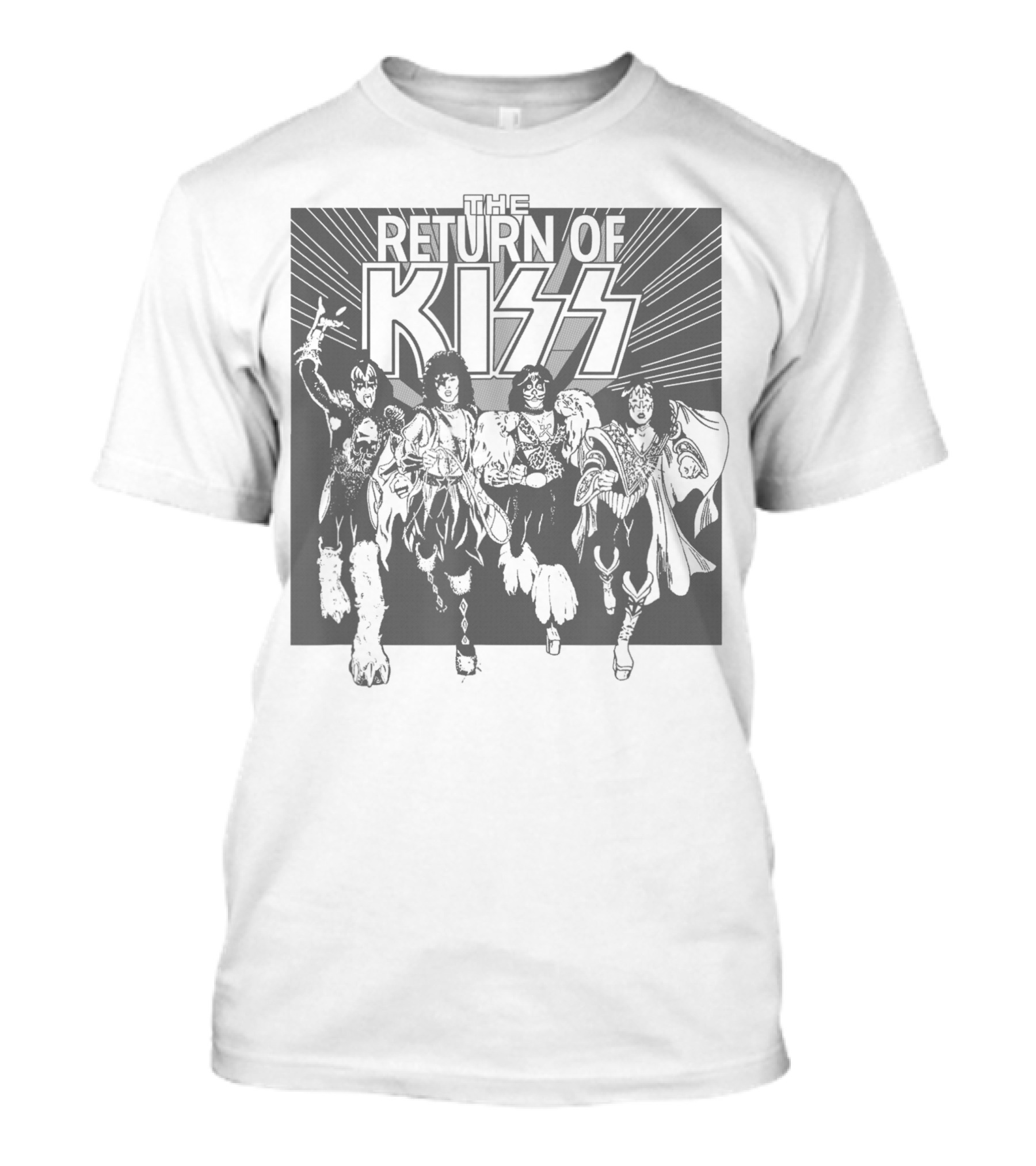 The Return Of KISS Black White T-Shirt