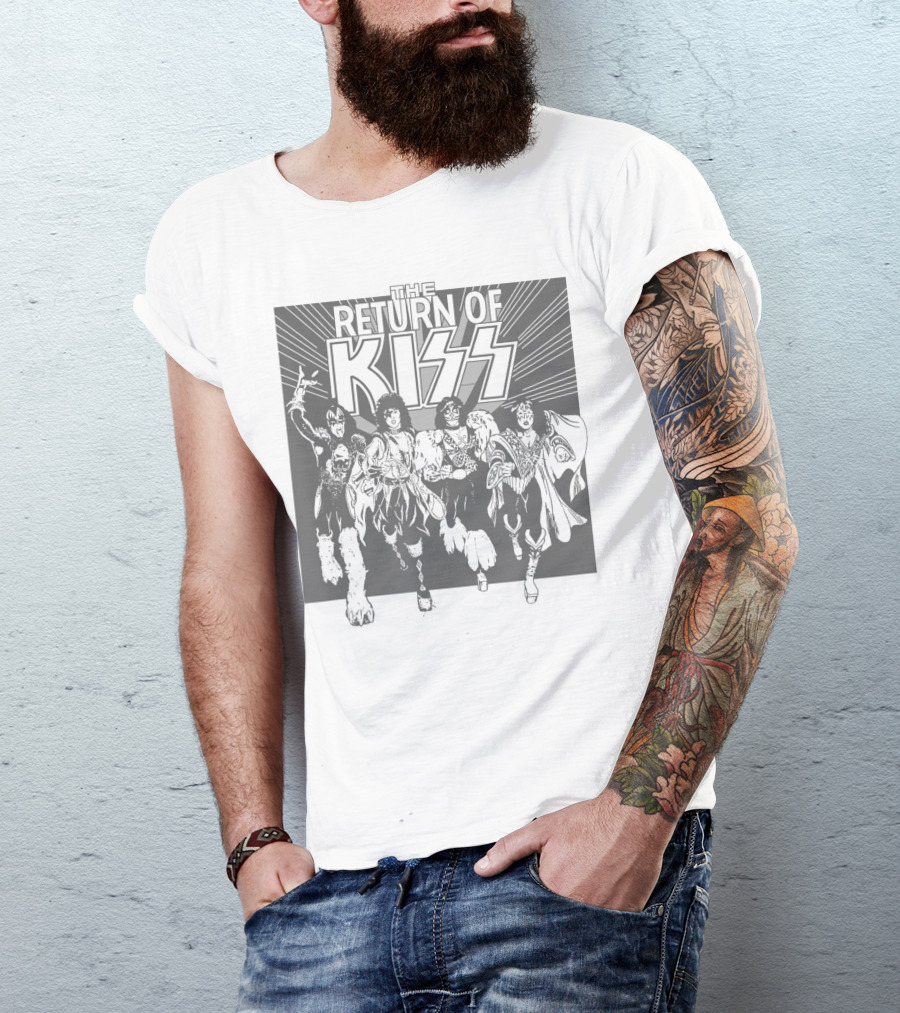 The Return Of KISS Black White T-Shirt