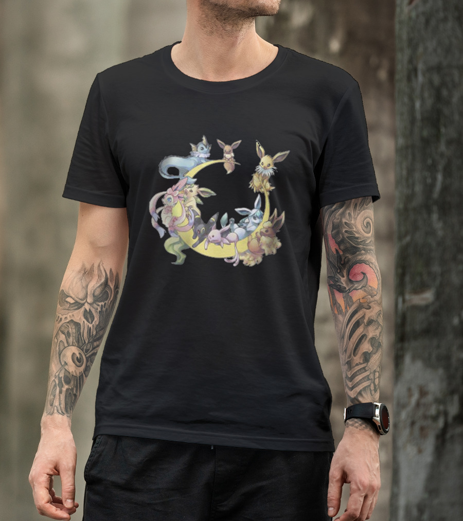 Eevee Evolutions Circle - Cool Pokemon T-Shirt