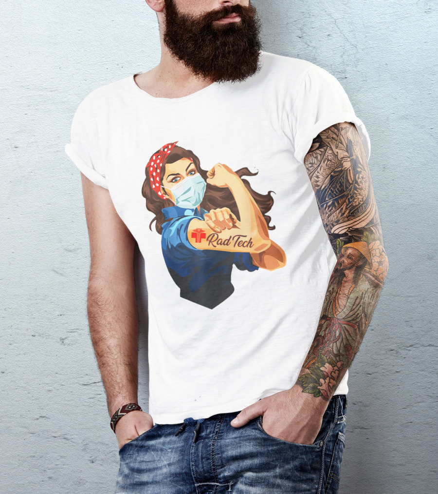 Empowered Rad Tech Strong Rosie Image T-Shirt