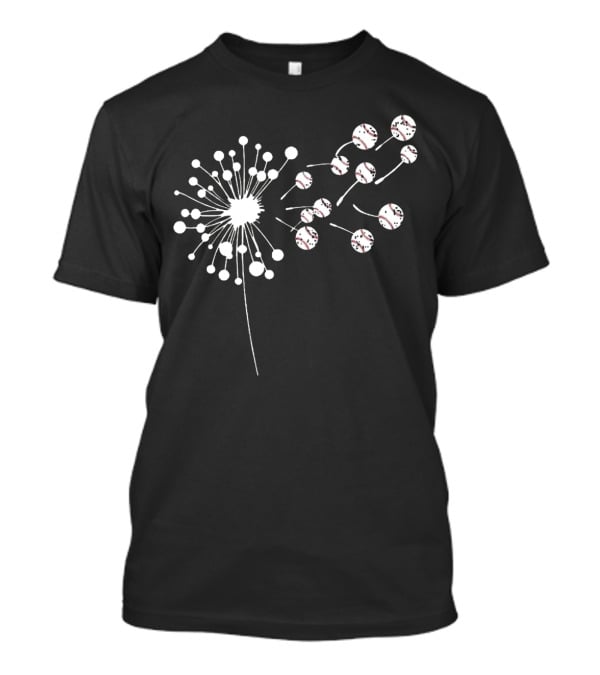 Dandelion Baseball Balls Dispersion Fun T-Shirt